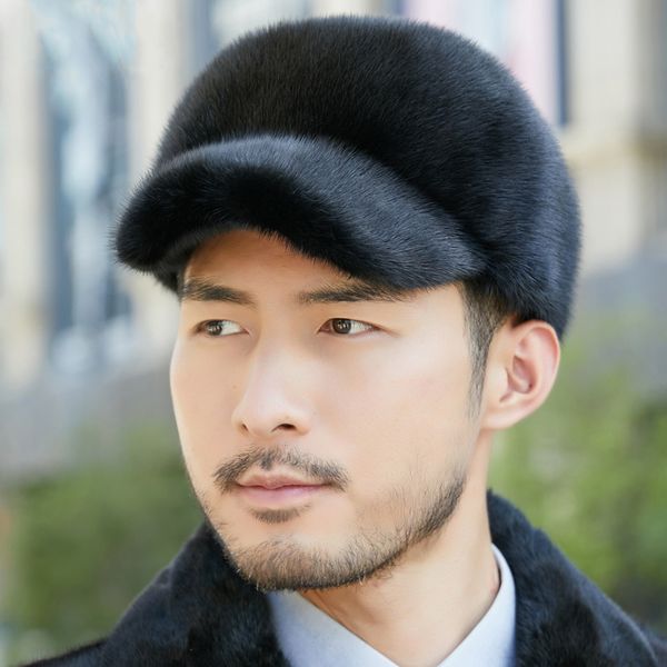 men's real mink fur hat whole pelt fur hat headgear peaked outdoor ski warm cap, Blue;gray
men's real mink fur hat whole pelt fur hat headgear peaked outdoor ski warm cap, Blue;gray