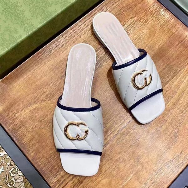 designer slippers leather low heel metal buckle flat sandals soft women shoes summer classic beach shoes factory shoes, Black
designer slippers leather low heel metal buckle flat sandals soft women shoes summer classic beach shoes factory shoes, Black
