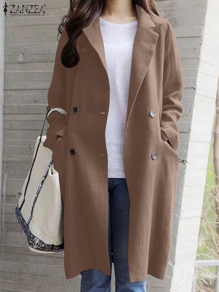 women s jackets zanzea women autumn elegant coats full sleeve lapel solid color knee length jacket fashion vintage work ol outwear tailored, Black;brown
women s jackets zanzea women autumn elegant coats full sleeve lapel solid color knee length jacket fashion vintage work ol outwear tailored, Black;brown