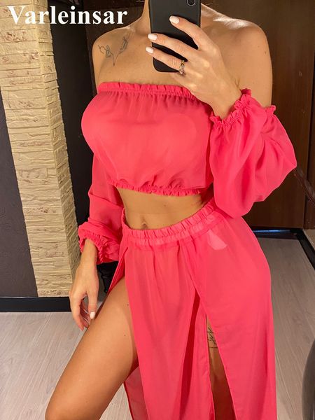 two piece dress ruffled 2 pieces set off shoulder long sleeve tube slit skirt women mesh sheer beach cover up v3728h 230208, White
two piece dress ruffled 2 pieces set off shoulder long sleeve tube slit skirt women mesh sheer beach cover up v3728h 230208, White