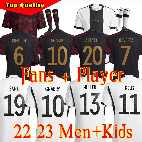2022 germany soccer jerseys t shirt muller kimmich gnabry sane brandt havertz musiala moukoko gundogan goretzka germanies football shirt men, White;black
2022 germany soccer jerseys t shirt muller kimmich gnabry sane brandt havertz musiala moukoko gundogan goretzka germanies football shirt men, White;black