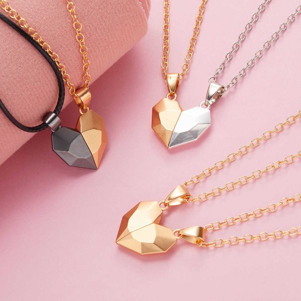 pendant necklaces 2pcs magnetic heart couple neckle for women valentine's day sweater chain friend lovers wedding party gift jewelry y2, Silver
pendant necklaces 2pcs magnetic heart couple neckle for women valentine's day sweater chain friend lovers wedding party gift jewelry y2, Silver