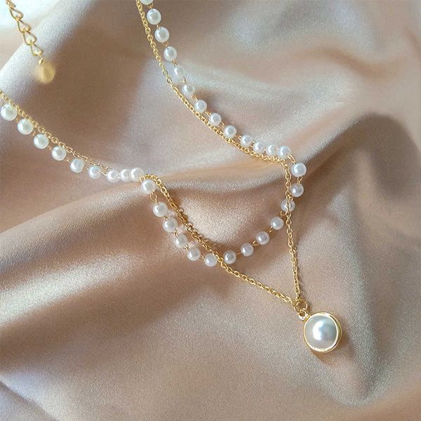 pendant necklaces 1pc new fashion kpop pearl choker neckle cute double layer chain for women jewelry girl gift y2302, Silver
pendant necklaces 1pc new fashion kpop pearl choker neckle cute double layer chain for women jewelry girl gift y2302, Silver