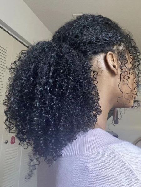 3c 4a kinky curly ponytail hairpiece human wraps drawstring clip in natural black virgin mongolian ponytails hair extensions 10-20inch afro
3c 4a kinky curly ponytail hairpiece human wraps drawstring clip in natural black virgin mongolian ponytails hair extensions 10-20inch afro