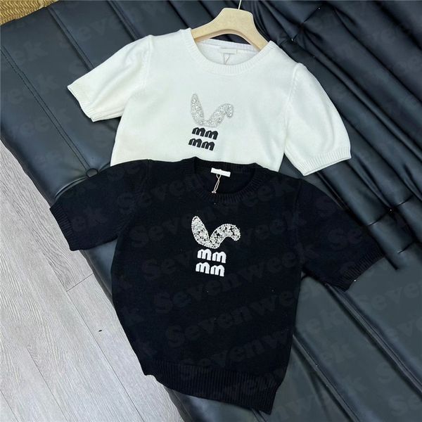 fashion womens knitted sweaters rhinestone letter designer knits t shirts short sleeve casual pullover high grade women clothing, White;black
fashion womens knitted sweaters rhinestone letter designer knits t shirts short sleeve casual pullover high grade women clothing, White;black