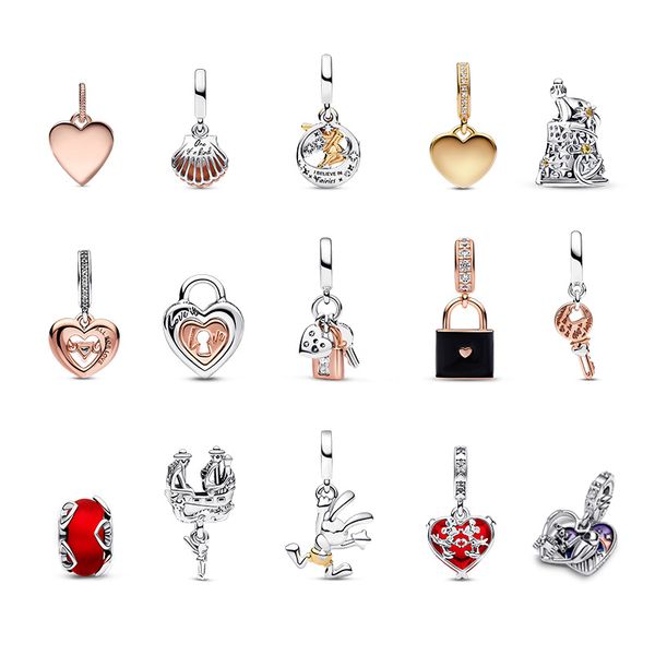 925 silver charms bracelets diy fit pandora trinkets designer jewelry red frosted glass shell pearl love pendant beads dangle, Bronze;silver
925 silver charms bracelets diy fit pandora trinkets designer jewelry red frosted glass shell pearl love pendant beads dangle, Bronze;silver