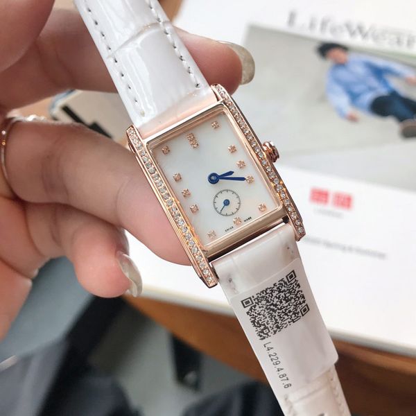 luxury womens rectangle watches brand diamond designer fashion lady watch leather strap quartz wristwatches for women christmas mother', Slivery;brown
luxury womens rectangle watches brand diamond designer fashion lady watch leather strap quartz wristwatches for women christmas mother', Slivery;brown