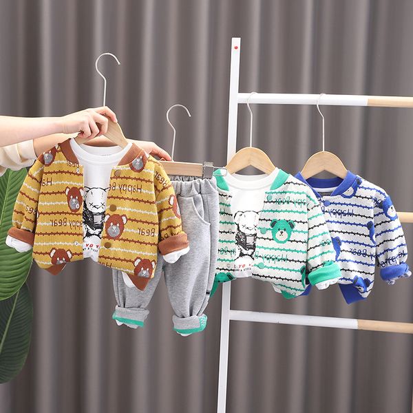 2023 kids baby sport suit spring boy clothing set casual fashion coat cotton t shirts pant kid children baby toddler boy clothing, White
2023 kids baby sport suit spring boy clothing set casual fashion coat cotton t shirts pant kid children baby toddler boy clothing, White