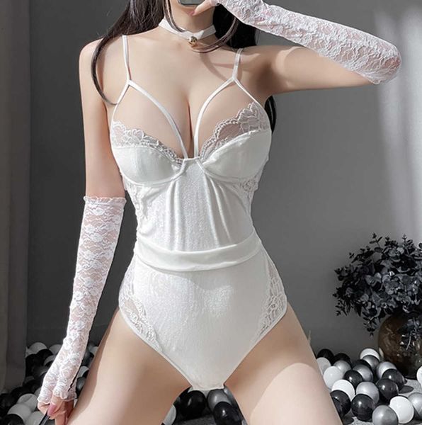 black silk girl cos costume fun uniform small chest gathered to show big underwear lace professional dress woman, Black;white
black silk girl cos costume fun uniform small chest gathered to show big underwear lace professional dress woman, Black;white