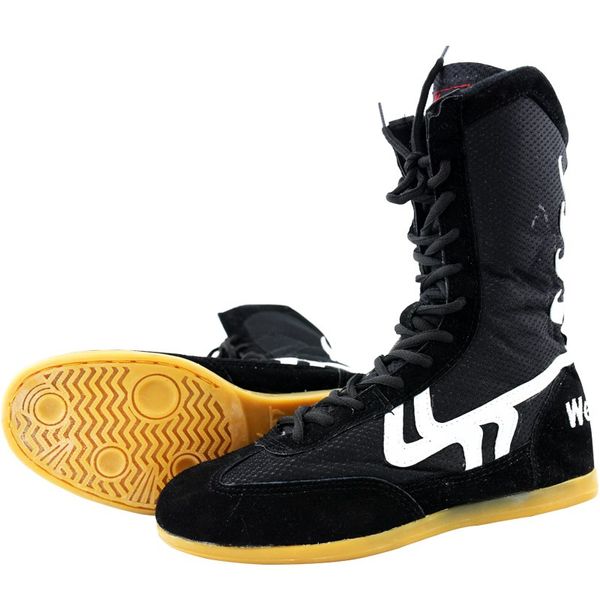 men women boxing wrestling shoes cow muscle outsole breathable combat sneakers lace up boots boxing shoes size 35-46
men women boxing wrestling shoes cow muscle outsole breathable combat sneakers lace up boots boxing shoes size 35-46