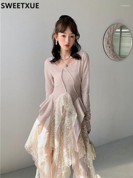 casual dresses french long-sleeved dress women autumn 2023 retro temperament fashion fairy lace embroidered irregular, Black;gray
casual dresses french long-sleeved dress women autumn 2023 retro temperament fashion fairy lace embroidered irregular, Black;gray