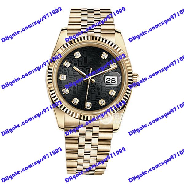 highquality watch 2813 automatic mechanical watch 116238 36mm black pattern dial diamond women's watch stainless steel strap sapphire g, Slivery;brown
highquality watch 2813 automatic mechanical watch 116238 36mm black pattern dial diamond women's watch stainless steel strap sapphire g, Slivery;brown