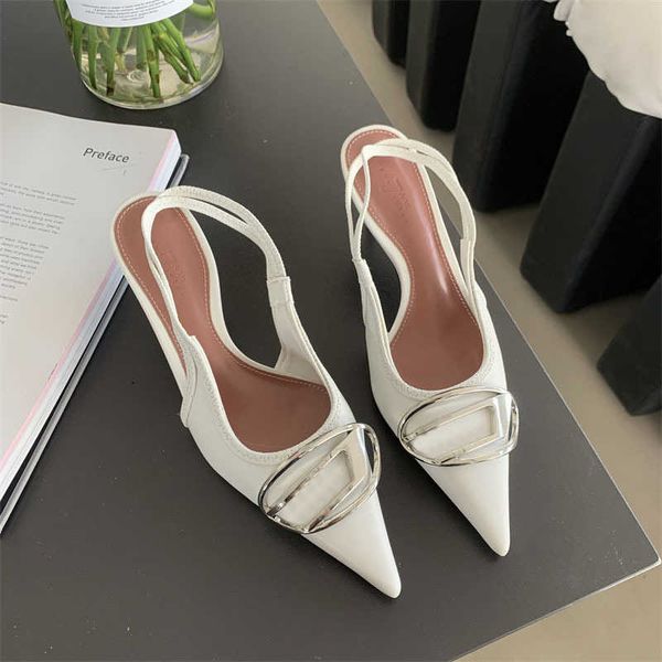 new designer 2023 die high-heeled shoes women's thin heels spring shallow metal buckle back hollow pointed sandals womens high heels, Black
new designer 2023 die high-heeled shoes women's thin heels spring shallow metal buckle back hollow pointed sandals womens high heels, Black