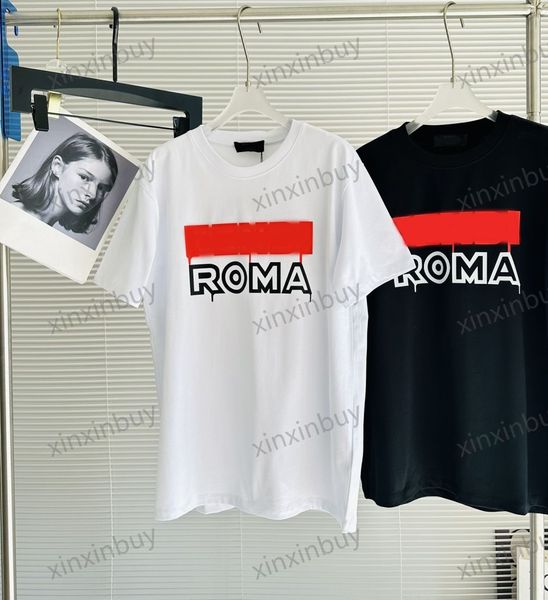 xinxinbuy men designer tee t shirt 23ss roma colour letters print short sleeve cotton women white black xs-l, Black;brown
xinxinbuy men designer tee t shirt 23ss roma colour letters print short sleeve cotton women white black xs-l, Black;brown