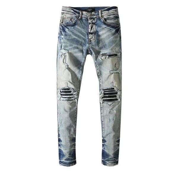 fashion designer jeans men hole jean streetwear man hip hop pants skinny mens pant long straight leg zipper loose embroidery509, Blue
fashion designer jeans men hole jean streetwear man hip hop pants skinny mens pant long straight leg zipper loose embroidery509, Blue