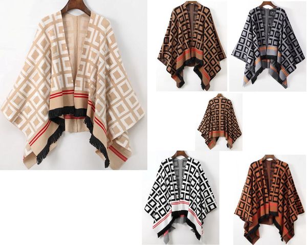 2023 new fashion women s cape classical womans cloak with f logo printed high quallity autumn spring winter cardigan design knitting fringe, Black
2023 new fashion women s cape classical womans cloak with f logo printed high quallity autumn spring winter cardigan design knitting fringe, Black