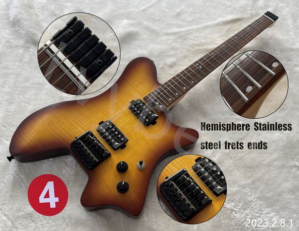 lvystocking headless electric guitar can ship out at once4-5-6 with hemisphere stainless steel frets ends black parts
lvystocking headless electric guitar can ship out at once4-5-6 with hemisphere stainless steel frets ends black parts