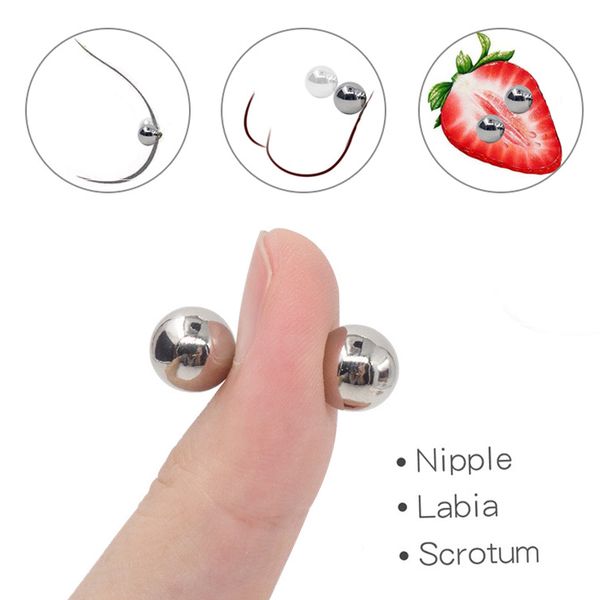mens g-string metal nipple clips 2 pairs magnetic orbs games couple play breast clamp scrotum stimulator toys for masturbators cup robot, Black;brown
mens g-string metal nipple clips 2 pairs magnetic orbs games couple play breast clamp scrotum stimulator toys for masturbators cup robot, Black;brown