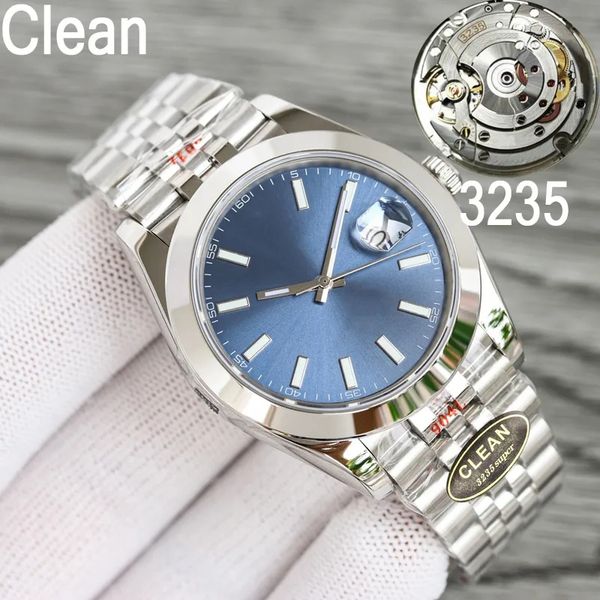 clean factory mens luxury watches eta3235 v11 automatic blue dial roman numerals 126334 sapphire datejust waterproof watch 904l original cla, Slivery;brown
clean factory mens luxury watches eta3235 v11 automatic blue dial roman numerals 126334 sapphire datejust waterproof watch 904l original cla, Slivery;brown