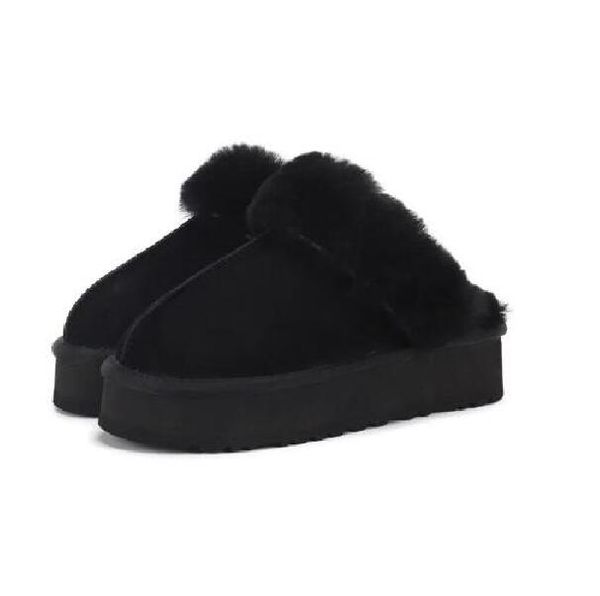classic winter boots slipper designer warm indoor sandals slides fluffy thick bottom real leather fur boots, Black
classic winter boots slipper designer warm indoor sandals slides fluffy thick bottom real leather fur boots, Black