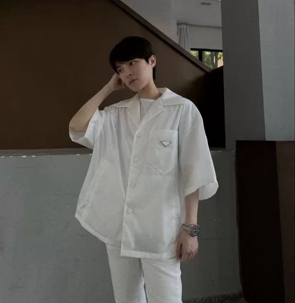 leisure brand short blouses shirt womens mens t shirts classic inverted loose nylon tooling eur size summer jackets, White;black
leisure brand short blouses shirt womens mens t shirts classic inverted loose nylon tooling eur size summer jackets, White;black