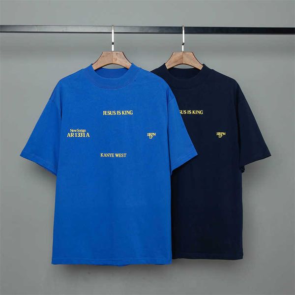 men's t-shirts jusus is king series tshirt men women 11 foam print tee large version cotton double yarn fabric short sleeve j230208, White;black
men's t-shirts jusus is king series tshirt men women 11 foam print tee large version cotton double yarn fabric short sleeve j230208, White;black