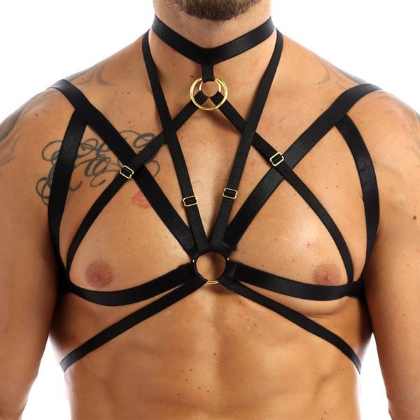 bras sets tiaobug men halter elastic body chest harness belt metal o-ring caged crop male gay lingerie punk gothic rave clubwear, Red;black
bras sets tiaobug men halter elastic body chest harness belt metal o-ring caged crop male gay lingerie punk gothic rave clubwear, Red;black