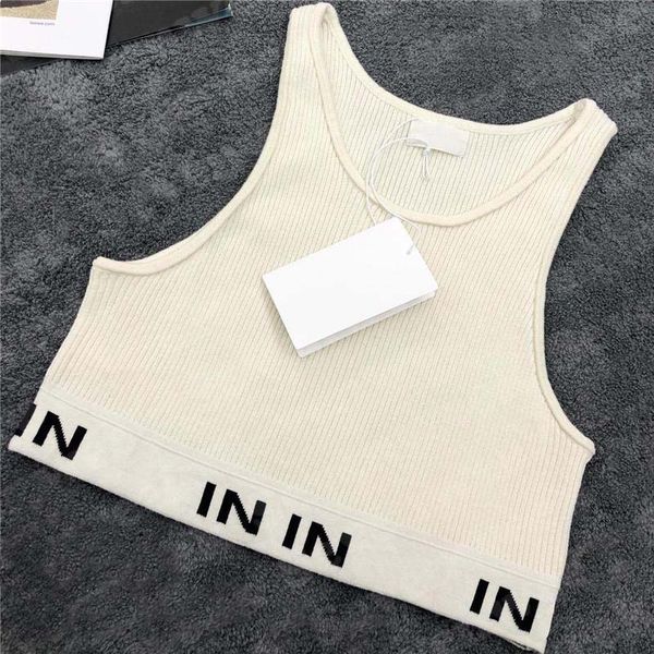 womens designers tanks knit vest sweaters t shirts designer striped letter sleeveless knits fashion style ladies pullover 288ov, White
womens designers tanks knit vest sweaters t shirts designer striped letter sleeveless knits fashion style ladies pullover 288ov, White