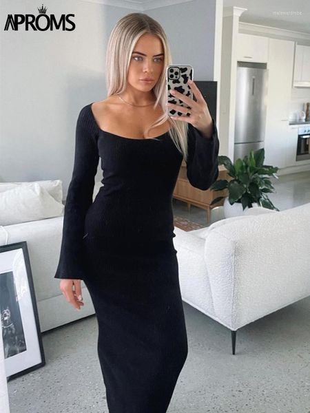 casual dresses aproms elegant solid thick knit midi dress women winter square neck warm sweater lady back split stretch long, Black;gray
casual dresses aproms elegant solid thick knit midi dress women winter square neck warm sweater lady back split stretch long, Black;gray