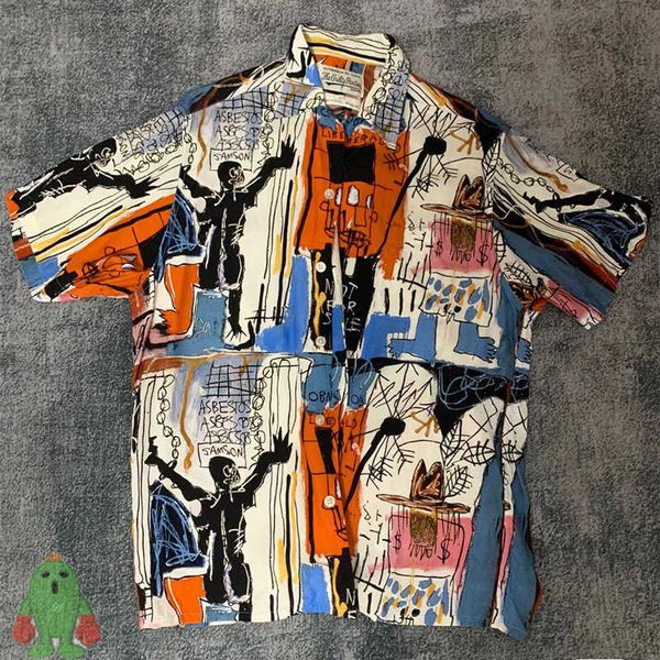 men's t-shirts oversized men women wacko maria shirts graffiti thin breathable silk short sleeve shirt j230208, White;black
men's t-shirts oversized men women wacko maria shirts graffiti thin breathable silk short sleeve shirt j230208, White;black