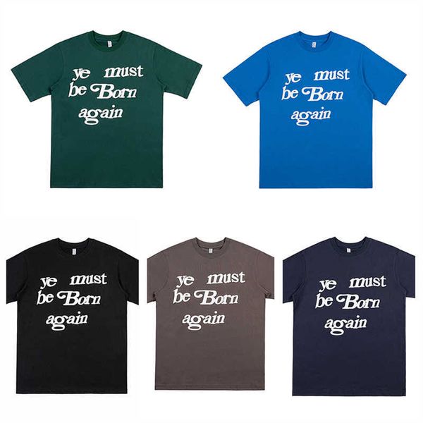men's t-shirts ye must be born again tshirt men women foam print tshirt 100 cotton cpfm short sleeve tees j230208, White;black
men's t-shirts ye must be born again tshirt men women foam print tshirt 100 cotton cpfm short sleeve tees j230208, White;black