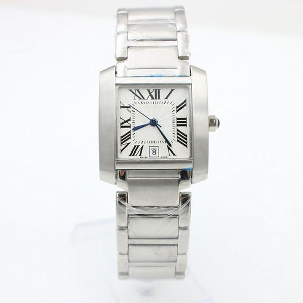 new classic stainless steel quartz watches bracelet senior tank series wristwatch couples roman number watch geometric square clock, Slivery;brown
new classic stainless steel quartz watches bracelet senior tank series wristwatch couples roman number watch geometric square clock, Slivery;brown