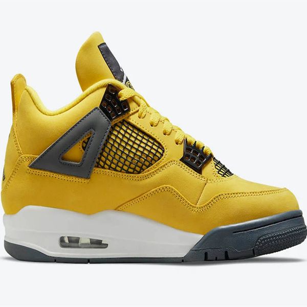 with box designer classic jumpman 4 4s lightning basketball shoes mens iv tour yellow white-dark blue grey designer sports sneakers size us5, Black
with box designer classic jumpman 4 4s lightning basketball shoes mens iv tour yellow white-dark blue grey designer sports sneakers size us5, Black