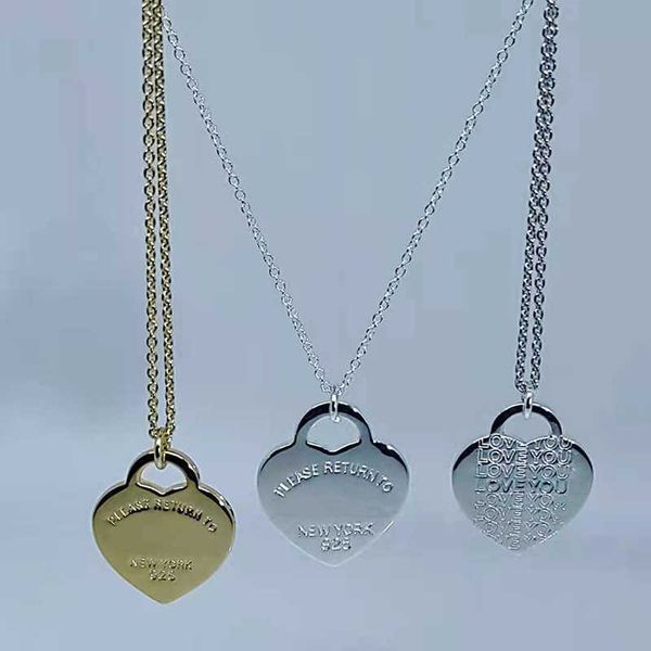 pendant necklaces classic fashion heart brand pendant neckle high -quality exquisite women's festival gift y2302, Silver
pendant necklaces classic fashion heart brand pendant neckle high -quality exquisite women's festival gift y2302, Silver