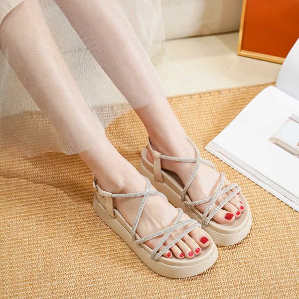 sandals for women to increase the height of flat bottom fairy style and comfortable rhinestone soft bottom roman shoes, Black
sandals for women to increase the height of flat bottom fairy style and comfortable rhinestone soft bottom roman shoes, Black