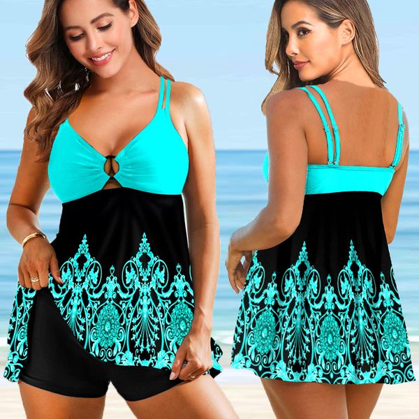 women's swimwear women two pieces print tankini bikini swimdress set swimsuit bathing sui plus size beachwear 230208, White;black
women's swimwear women two pieces print tankini bikini swimdress set swimsuit bathing sui plus size beachwear 230208, White;black