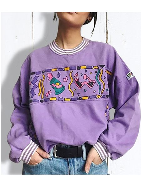 women s hoodies sweatshirts purple autumn round neck young girls female printed clothes loose cute pullover sweatershirts 230208, Black
women s hoodies sweatshirts purple autumn round neck young girls female printed clothes loose cute pullover sweatershirts 230208, Black