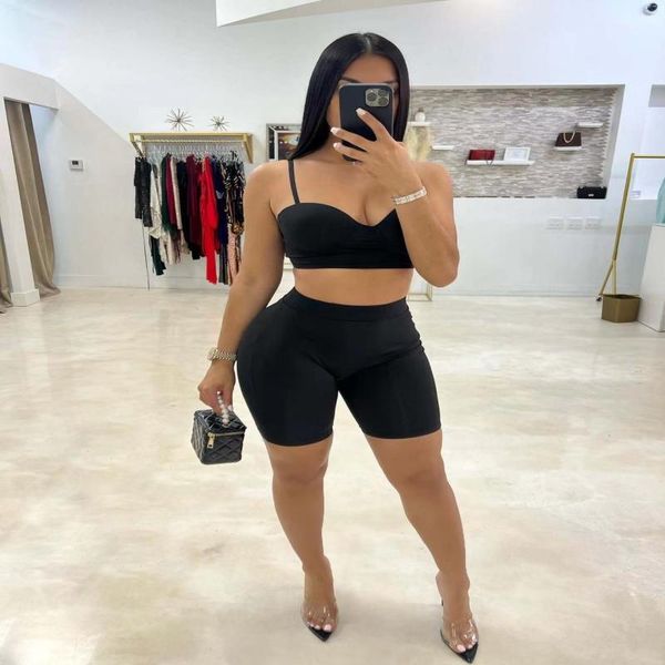 women's tracksuits for summer two piece set skinny outfits classic vest crop and biker shorts bottom suit, Gray
women's tracksuits for summer two piece set skinny outfits classic vest crop and biker shorts bottom suit, Gray