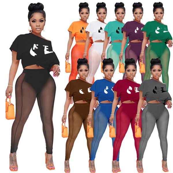 jogger suits designer brand tracksuits women outfits summer short sleeve t-shirt and mesh pants two piece sets casual sportswear see through, Gray
jogger suits designer brand tracksuits women outfits summer short sleeve t-shirt and mesh pants two piece sets casual sportswear see through, Gray