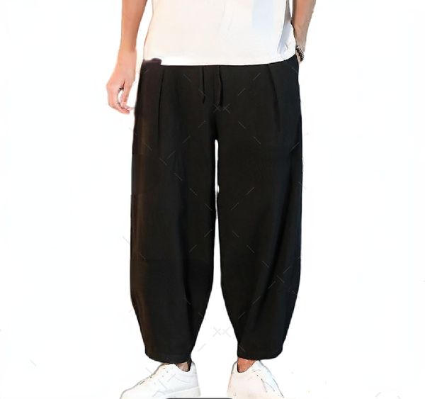 men's pants japanese loose men's cotton linen pants male summer new breathable solid color linen trousers fitness streetwear plus, Black
men's pants japanese loose men's cotton linen pants male summer new breathable solid color linen trousers fitness streetwear plus, Black