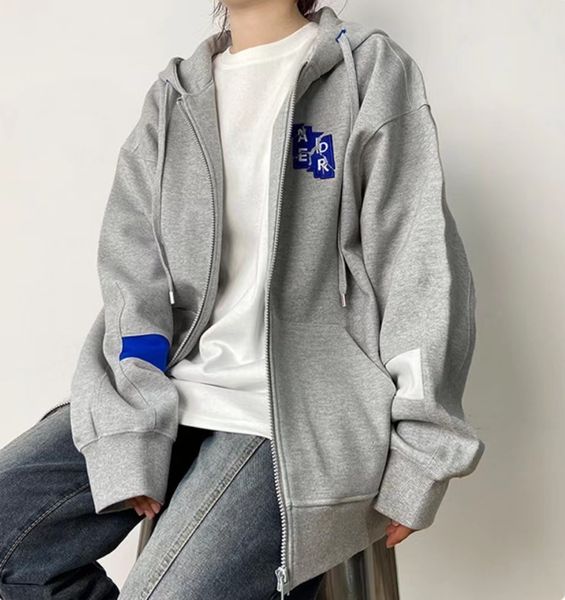 women's hoodies sweatshirts adererror korean version of men and women couple zipper hooded sweater ader broken letter embroidery jacket, Black
women's hoodies sweatshirts adererror korean version of men and women couple zipper hooded sweater ader broken letter embroidery jacket, Black