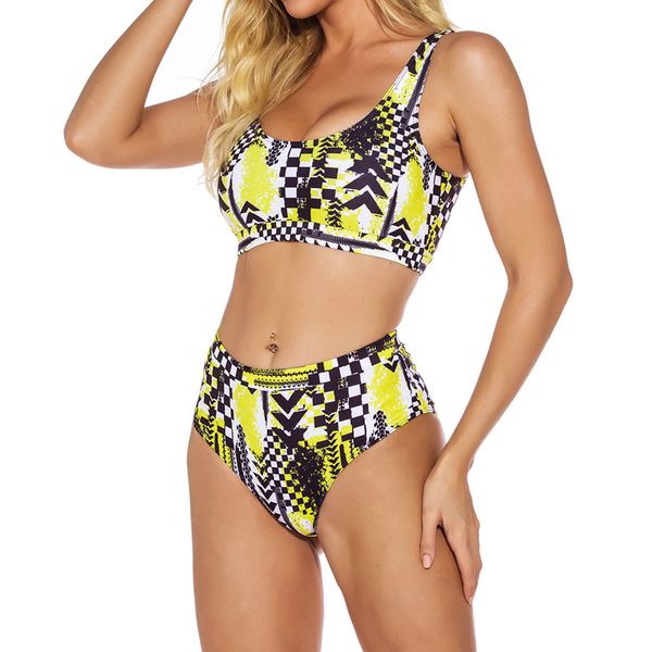 women's swimwear liyong women swimsuit summer two piece printing conservative backless high waist holiday beachwear bathing suit for fe, White;black
women's swimwear liyong women swimsuit summer two piece printing conservative backless high waist holiday beachwear bathing suit for fe, White;black
