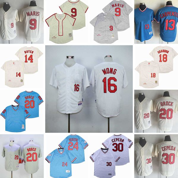 movie mitchell and ness baseball 9 roger maris jerseys vintage stitched 20 lou brock 30 orlando cepeda 24 whitey herzog 14 ken boyer 13 matt, Black 
movie mitchell and ness baseball 9 roger maris jerseys vintage stitched 20 lou brock 30 orlando cepeda 24 whitey herzog 14 ken boyer 13 matt, Black
