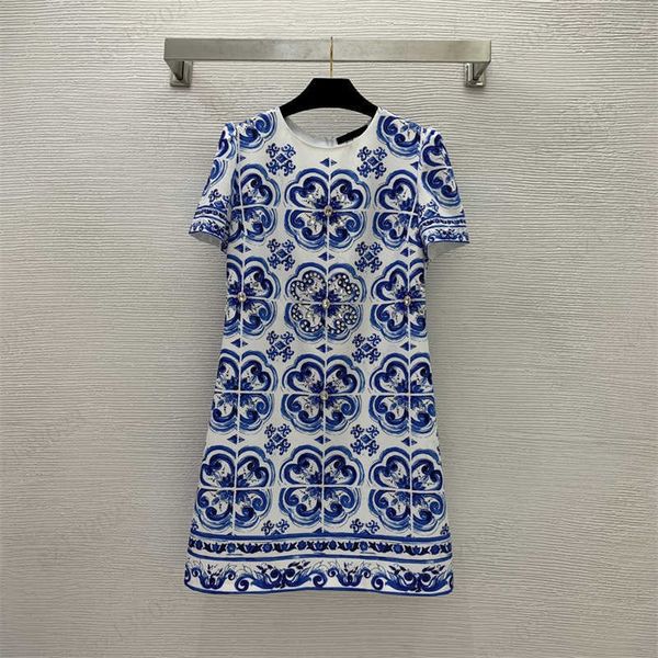 designer dress drill flower printing luxury brand dress base crewneck design with back zipper short sleeves maxiskit womens clothing, Black;gray
designer dress drill flower printing luxury brand dress base crewneck design with back zipper short sleeves maxiskit womens clothing, Black;gray