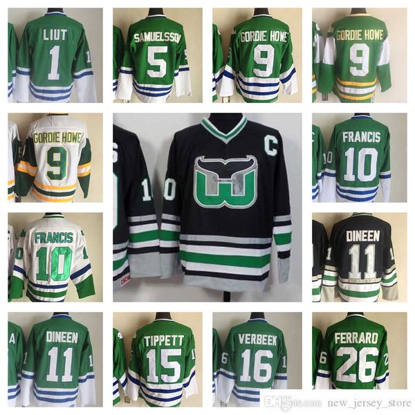 1991-1999 movie retro ccm hockey jersey embroidery 1 mike liut 5 ulf samuelsson 9 gordie howe 10 ron francis 11 kevin dineen 15 dave tippett, Black;red
1991-1999 movie retro ccm hockey jersey embroidery 1 mike liut 5 ulf samuelsson 9 gordie howe 10 ron francis 11 kevin dineen 15 dave tippett, Black;red
