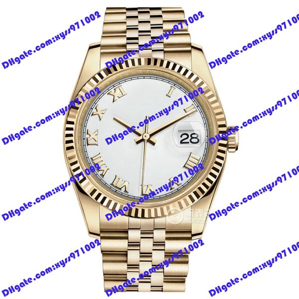 highquality watch 2813 automatic mechanical watch 116238 36mm white rome dial luxurious women's watch stainless steel strap sapphire gl, Slivery;brown
highquality watch 2813 automatic mechanical watch 116238 36mm white rome dial luxurious women's watch stainless steel strap sapphire gl, Slivery;brown