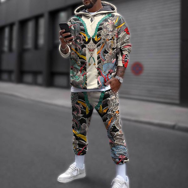 men's tracksuits japan culture mask tattoo costume 3d printed mens sportswear suit hoodies pants combo autumn casual tracksuit lmtz05 2, Gray
men's tracksuits japan culture mask tattoo costume 3d printed mens sportswear suit hoodies pants combo autumn casual tracksuit lmtz05 2, Gray