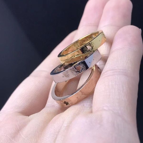 love ring womens couple rings mens fashion neutral carved enamel three colors jewelry accessories, Silver
love ring womens couple rings mens fashion neutral carved enamel three colors jewelry accessories, Silver