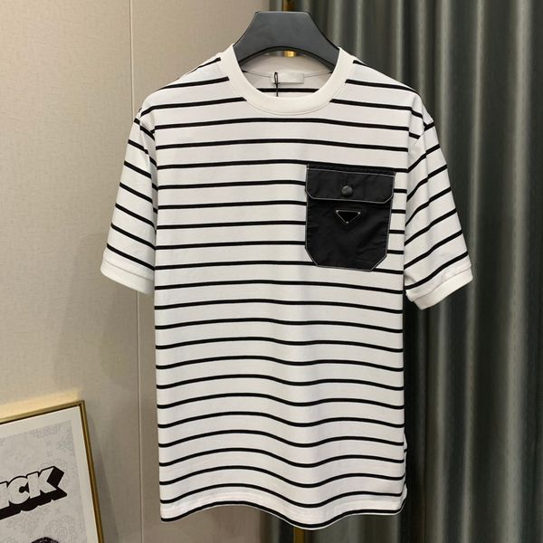 2023 asda clothing new spring and summer men's navy style interline series celine t-shirt trend stripe short sleeve luxury designer clo, White;black
2023 asda clothing new spring and summer men's navy style interline series celine t-shirt trend stripe short sleeve luxury designer clo, White;black