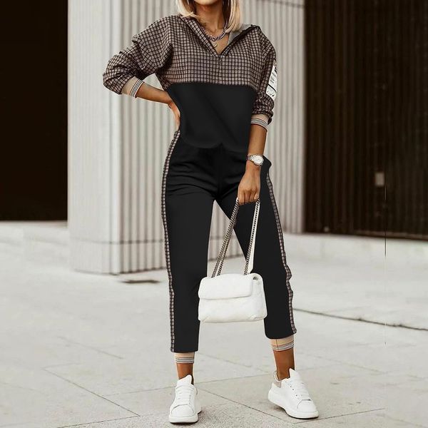 women's two piece pants tracksuit women hooded set spring autumn clothes letter print colorblock tshirt long suit outfits mujer 230208, White
women's two piece pants tracksuit women hooded set spring autumn clothes letter print colorblock tshirt long suit outfits mujer 230208, White